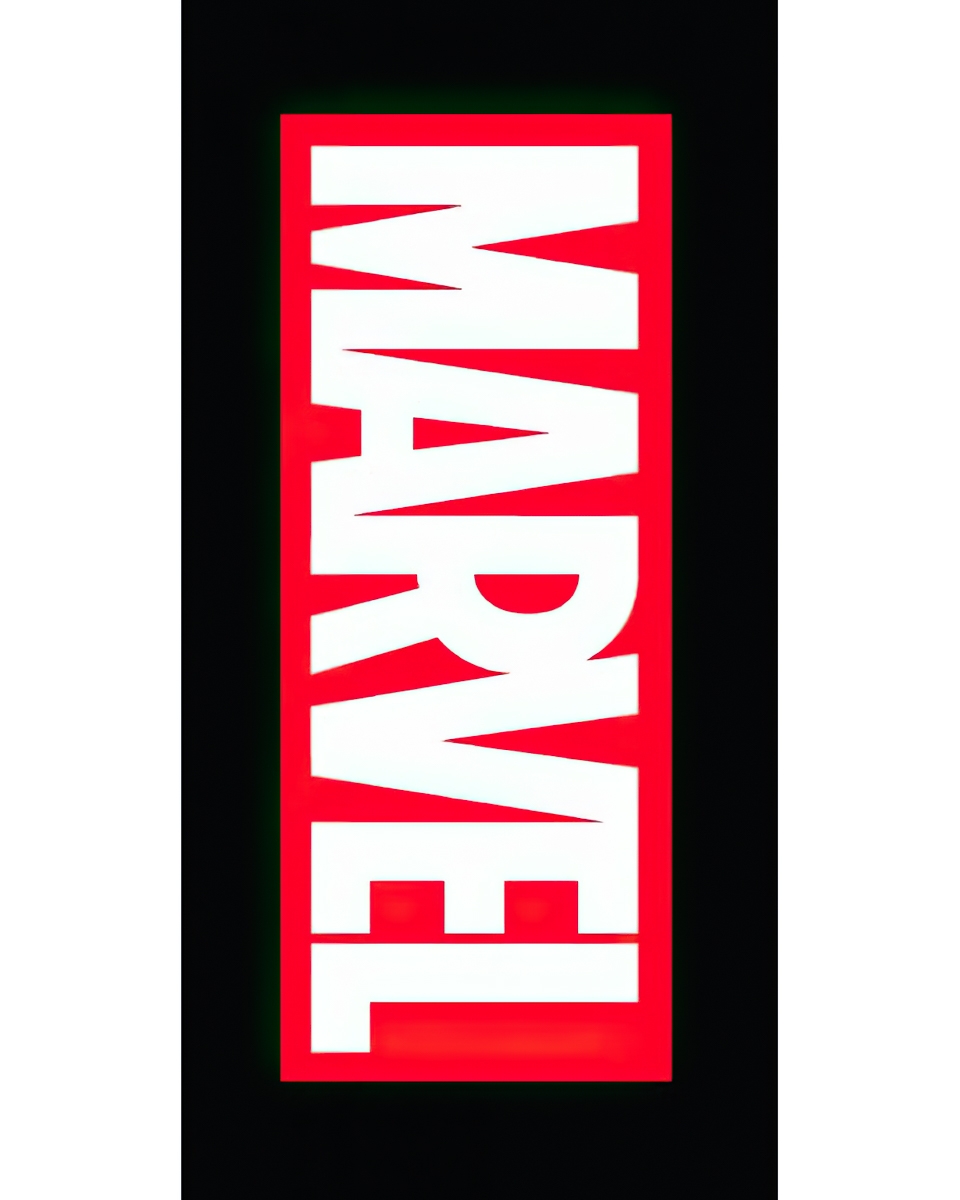 Dětská plážová osuška MARVEL LOGO, červená, froté, 70x140cm