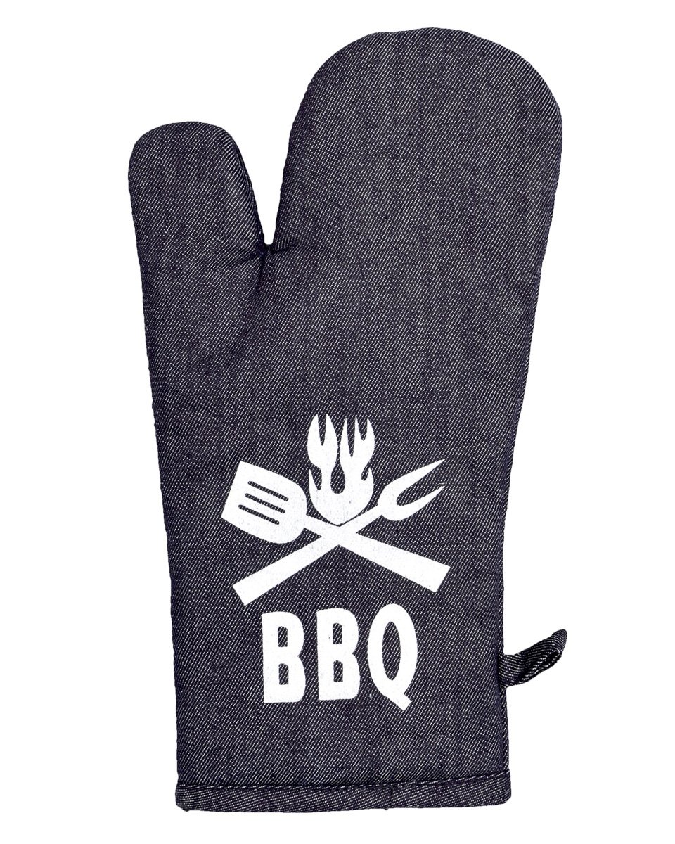 Kuchyňská chňapka JEANS BBQ, šedomodrá 28x18cm